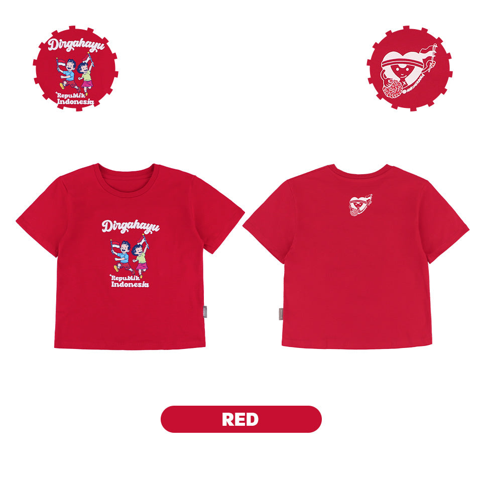 Mooi x Hari Merdeka Kaos Kemerdekaan Anak T-shirt Anak Dirgahayu Indonesia