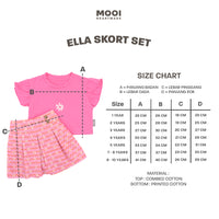 Mooi Setelan Anak Perempuan Ella Skort Set