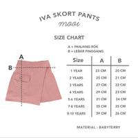 Mooi Rok Celana Skort Anak Perempuan Iva Skort Pants