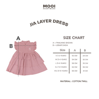 Mooi Dress Anak Perempuan Jia Dress Layer