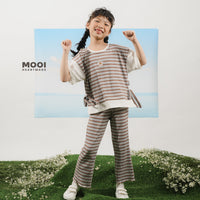 Mooi Celana Panjang Anak Perempuan Hinata Rib Striped Pants