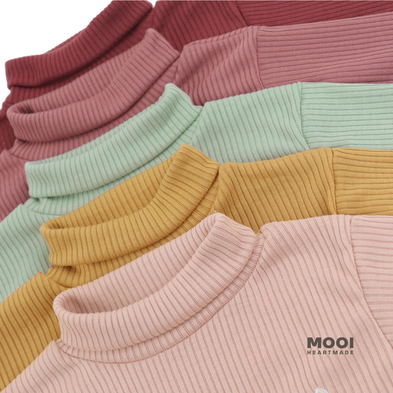 Mooi Atasan Anak Turtle Neck Top V1