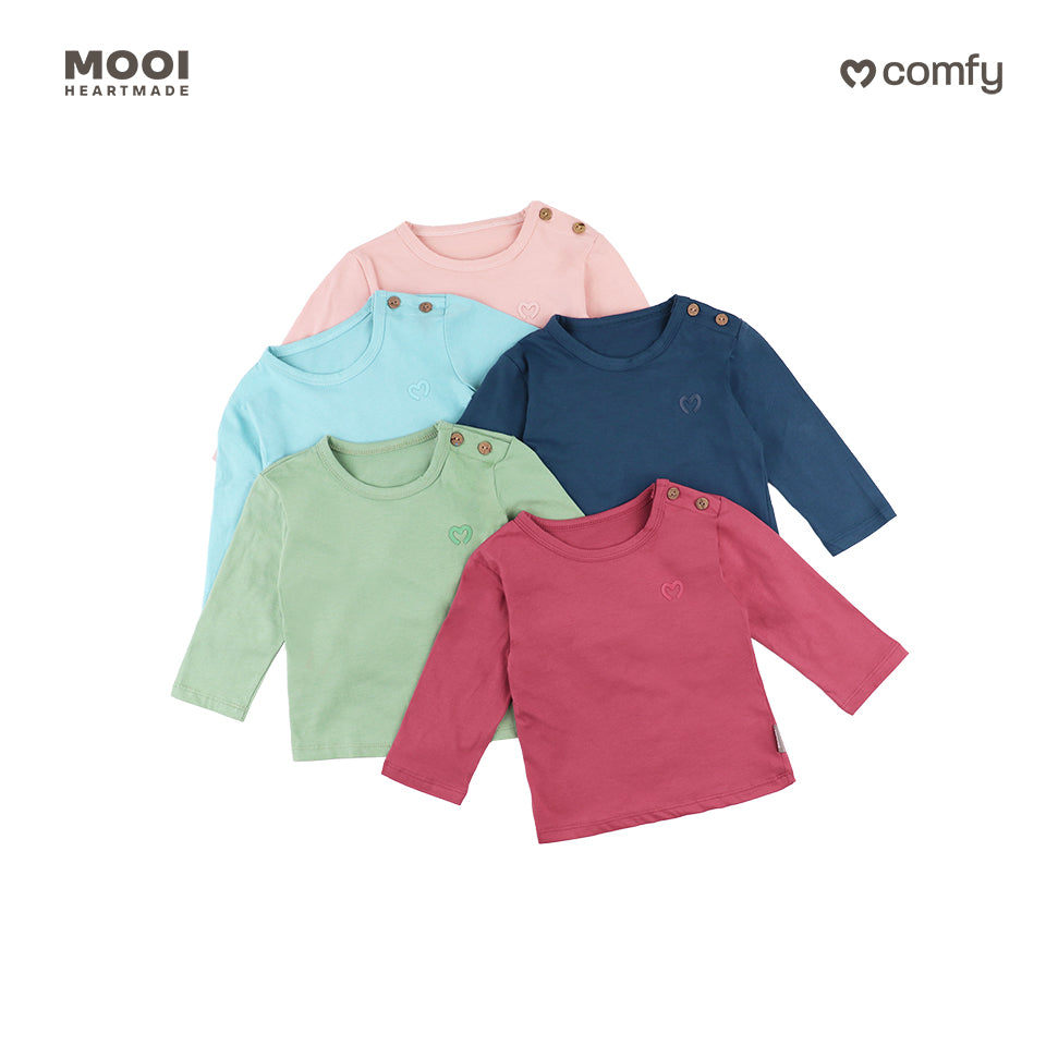 Mooi Setelan Piyama Bayi Comfy Baby Basic Pajamas