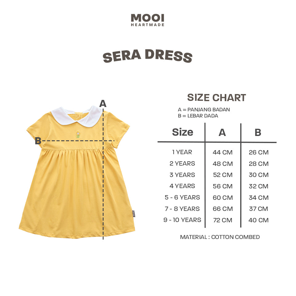 Mooi Dress Anak Perempuan Sera Dress