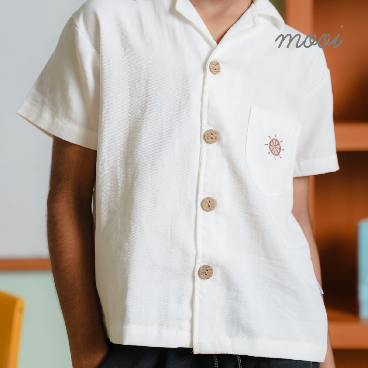 Mooi Kemeja Anak Laki-laki Arka Pocket Shirt V1