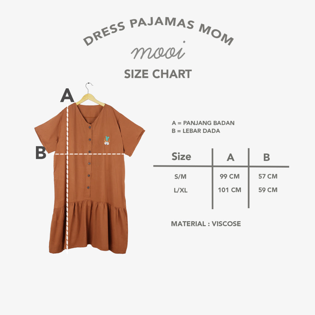 Mooi Piyama Dewasa Dress Pajamas Adult (MOM)