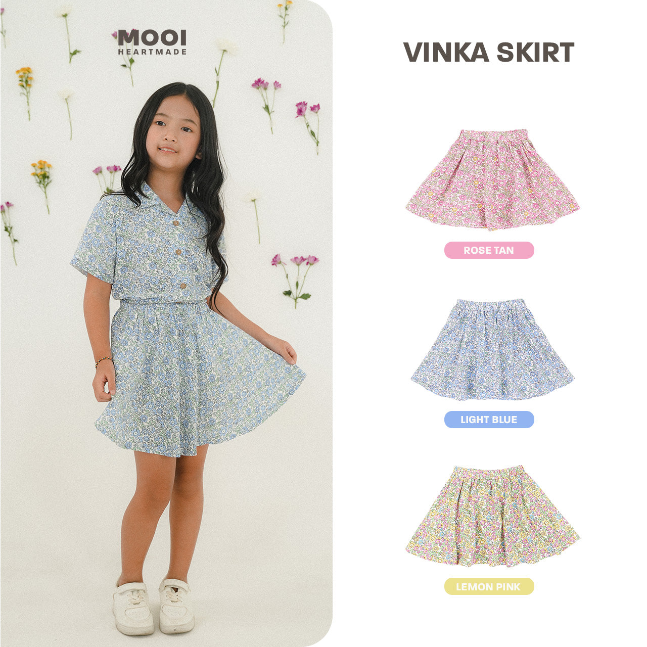Mooi Rok Anak Perempuan Vinka Skirt