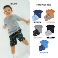 Mooi Setelan Anak Kaos Anak Tshirt Pocket Tee Set