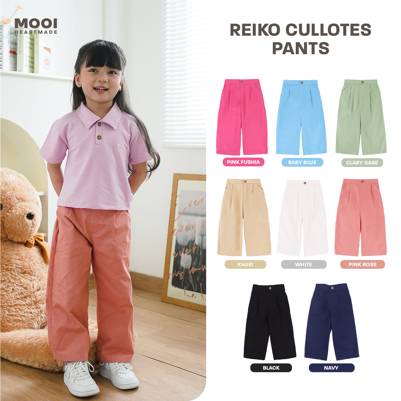Mooi Celana Panjang Chinos Anak Perempuan Reiko Cullotes Pants