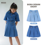 Mooi Rok Celana Skort Jeans Anak Bora Denim Skort