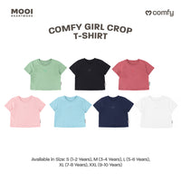 Mooi Kaos Anak Perempuan Comfy Girls Crop T-shirt