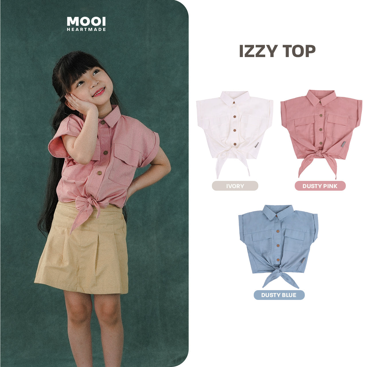Mooi Atasan Anak Perempuan Izzy Top