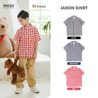 Mooi Kemeja Anak Laki-laki Christmas Collection Jason Shirt