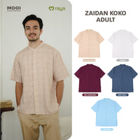 Mooi Atasan Pria Kemeja Pria Raya Collection Zaidan Koko Sandya Series