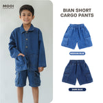 Mooi Celana Jeans Anak Kids Denim Bian Short Cargo Pants