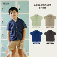 Mooi Kemeja Anak Laki-laki Arka Pocket Shirt