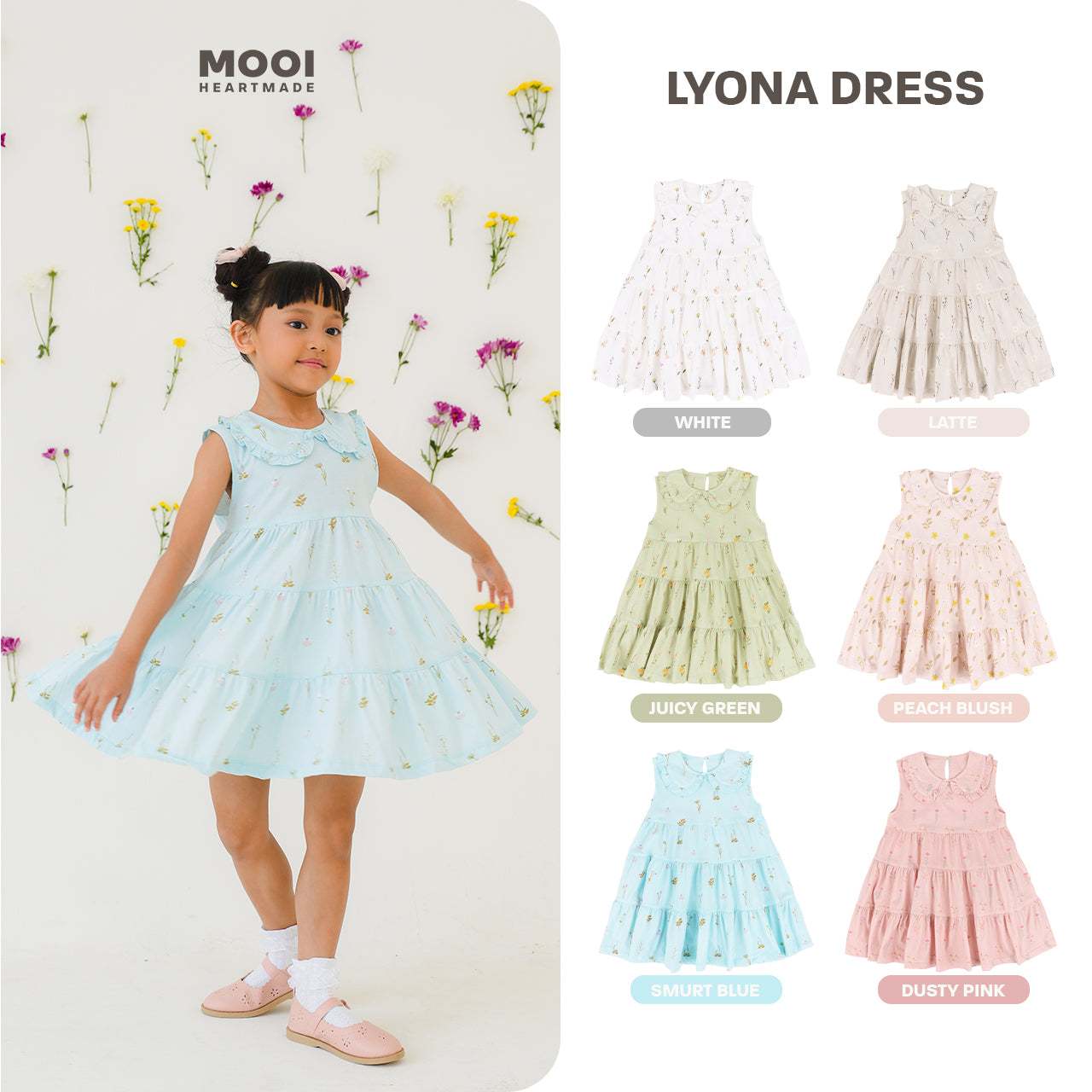 Mooi Dress Anak Perempuan Lyona Dress