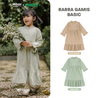Mooi x Nussa Rarra Gamis Basic Anak Gamis Anak Perempuan Raya Collection