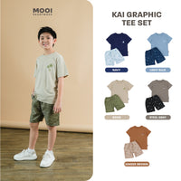 Mooi Setelan Anak Kaos Anak Tshirt Kai Graphic Tee Set