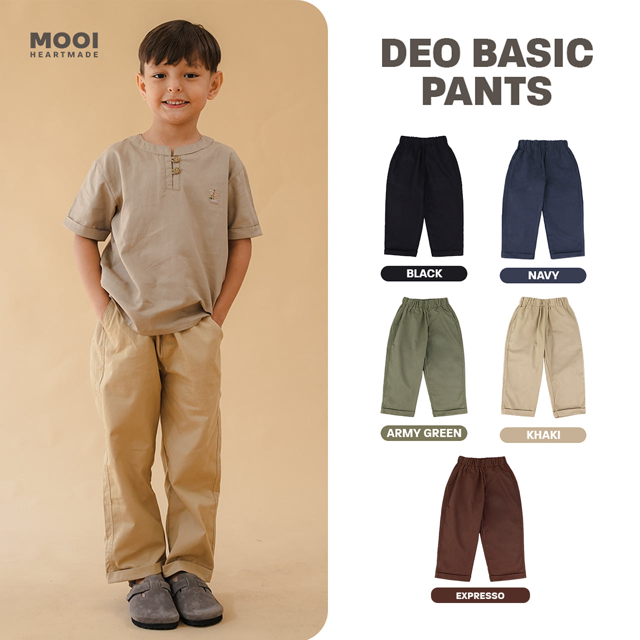 Mooi Celana Panjang Chinos Anak Deo Basic Pants