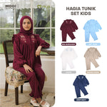 Mooi Setelan Anak Perempuan Raya Collection Hagia Tunik Set