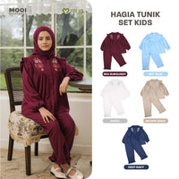 Mooi Setelan Anak Perempuan Raya Collection Hagia Tunik Set