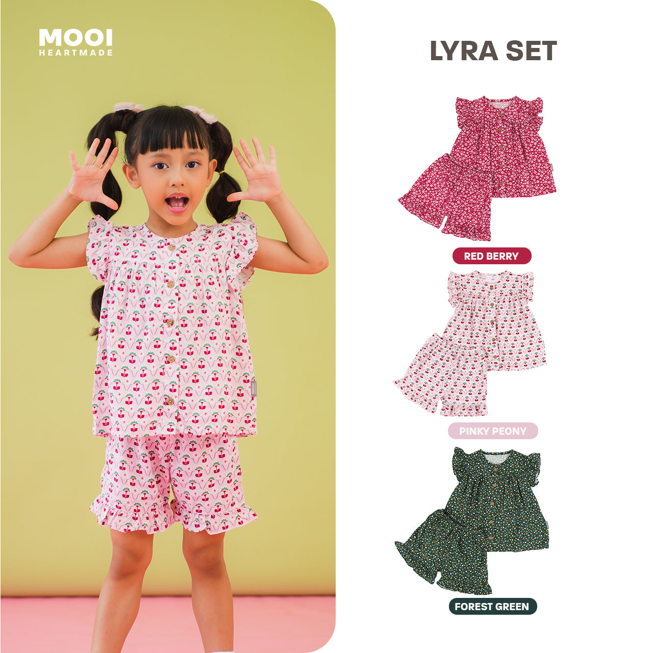 Mooi Setelan Anak Perempuan Lyra Set