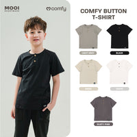 Mooi Kaos Anak Laki-Laki Comfy Button Tshirt