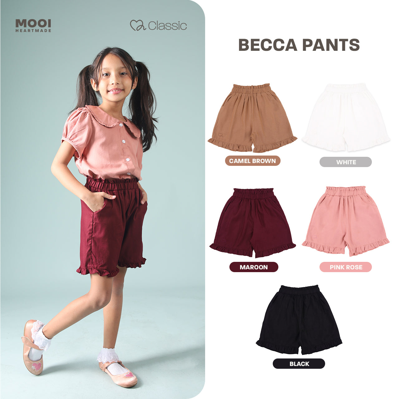 Mooi Celana Pendek Anak Perempuan Becca Pants
