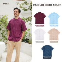 Mooi Atasan Pria Kemeja Pria Raya Collection Rashad Koko Adult Zeina Series