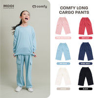 Mooi Celana Panjang Anak Perempuan Comfy Long Cargo Pants