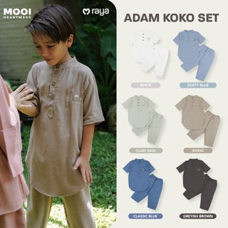 Mooi Adam Koko Set Setelan Koko Anak Raya Collection V2