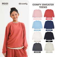 Mooi Comfy Teens Sweater Basic Atasan Lengan Panjang Teens