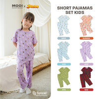 Mooi x Jumbo Setelan Anak Unisex Tencel Short Pajamas Kids