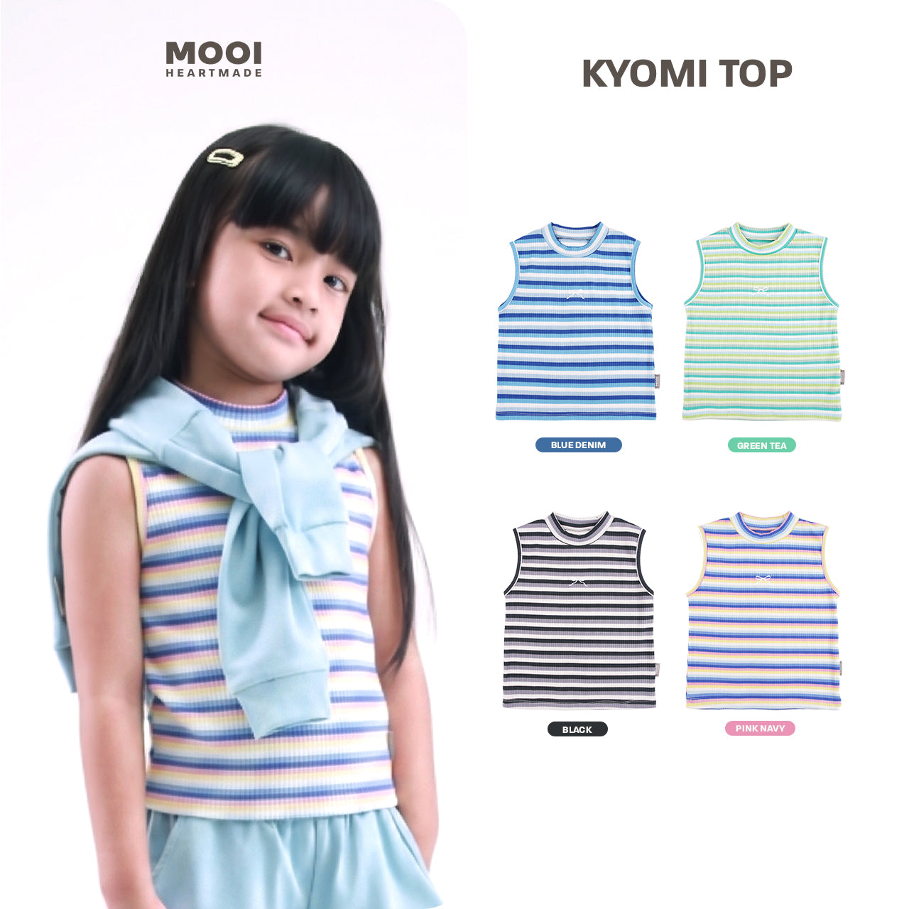 Mooi Atasan Anak Perempuan Kyomi Top