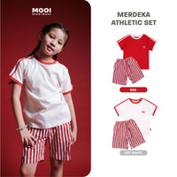 Mooi Merdeka Kaos Kemerdekaan 17 Agustus Setelan Anak Merdeka Athletic Set