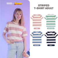 Mooi x Jumbo Kaos Dewasa Tshirt Striped Adult