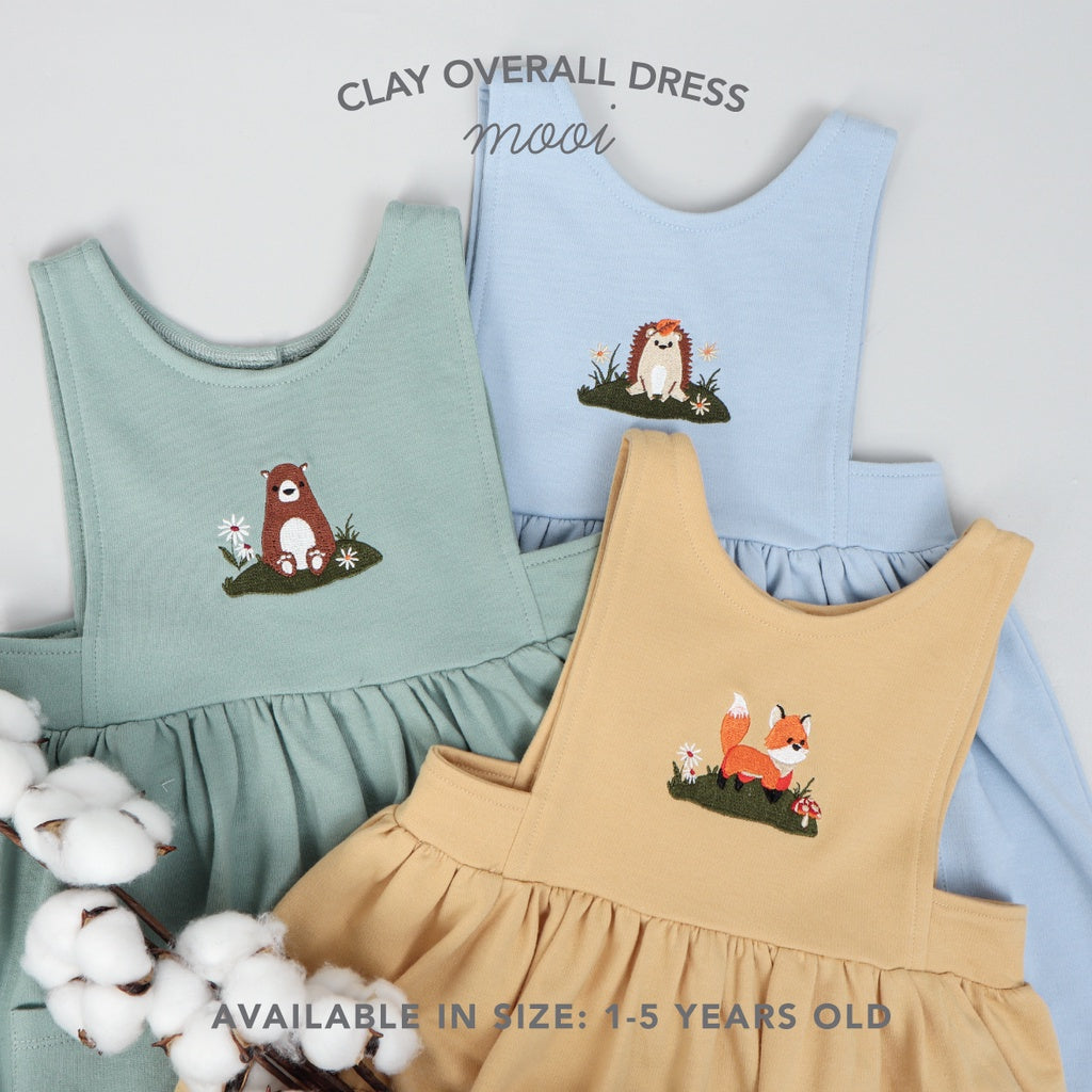 Mooi Dress Anak Perempuan Clay Overall Dress