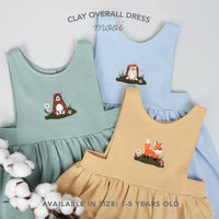 Mooi Dress Anak Perempuan Clay Overall Dress
