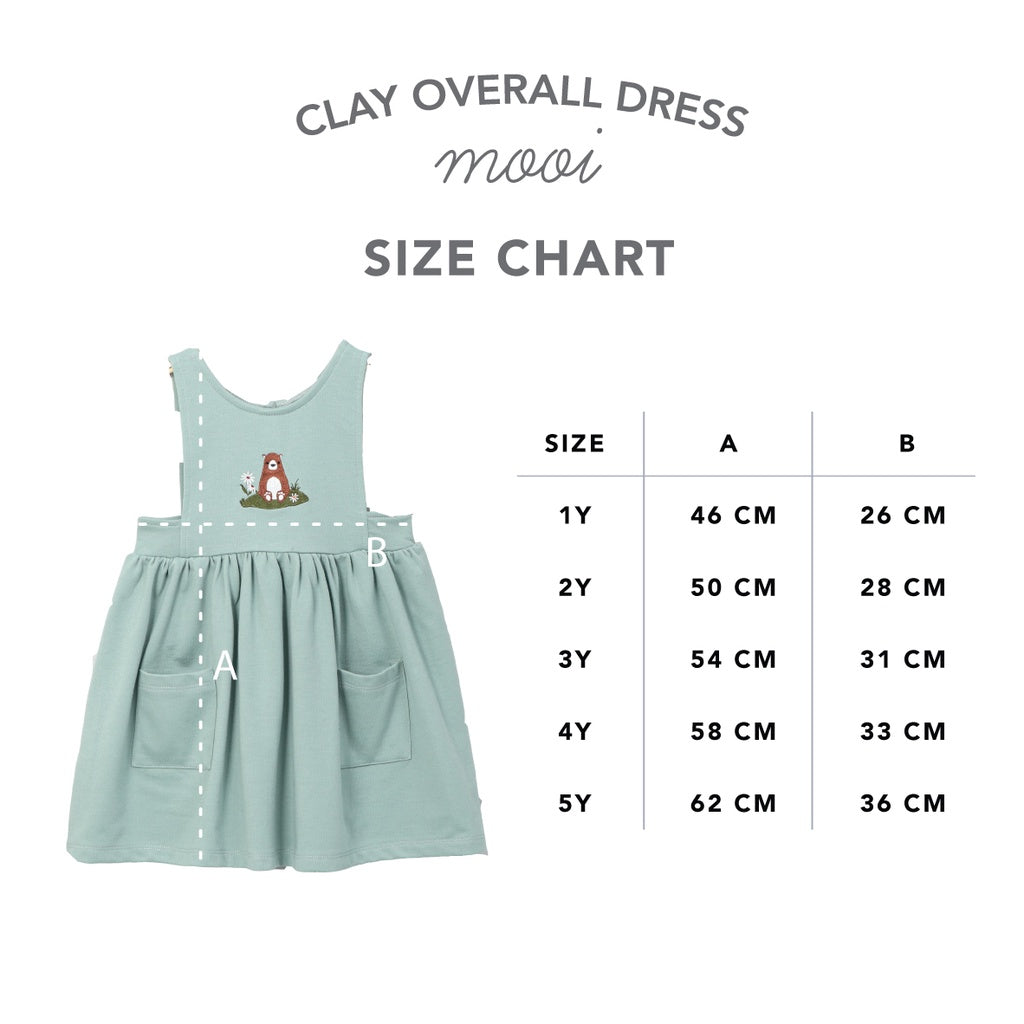 Mooi Dress Anak Perempuan Clay Overall Dress