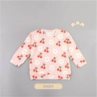 Mooi Printed Sweater Anak Perempuan (DAISY PEACH)