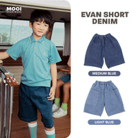 Mooi Celana Jeans Pendek Anak Laki Laki Evan Denim Short Cowok