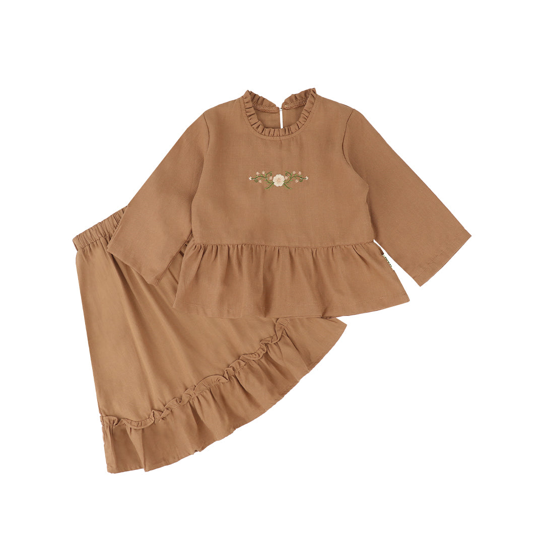 Mooi Setelan Anak Perempuan Raya Collection Ghina Tunik Set
