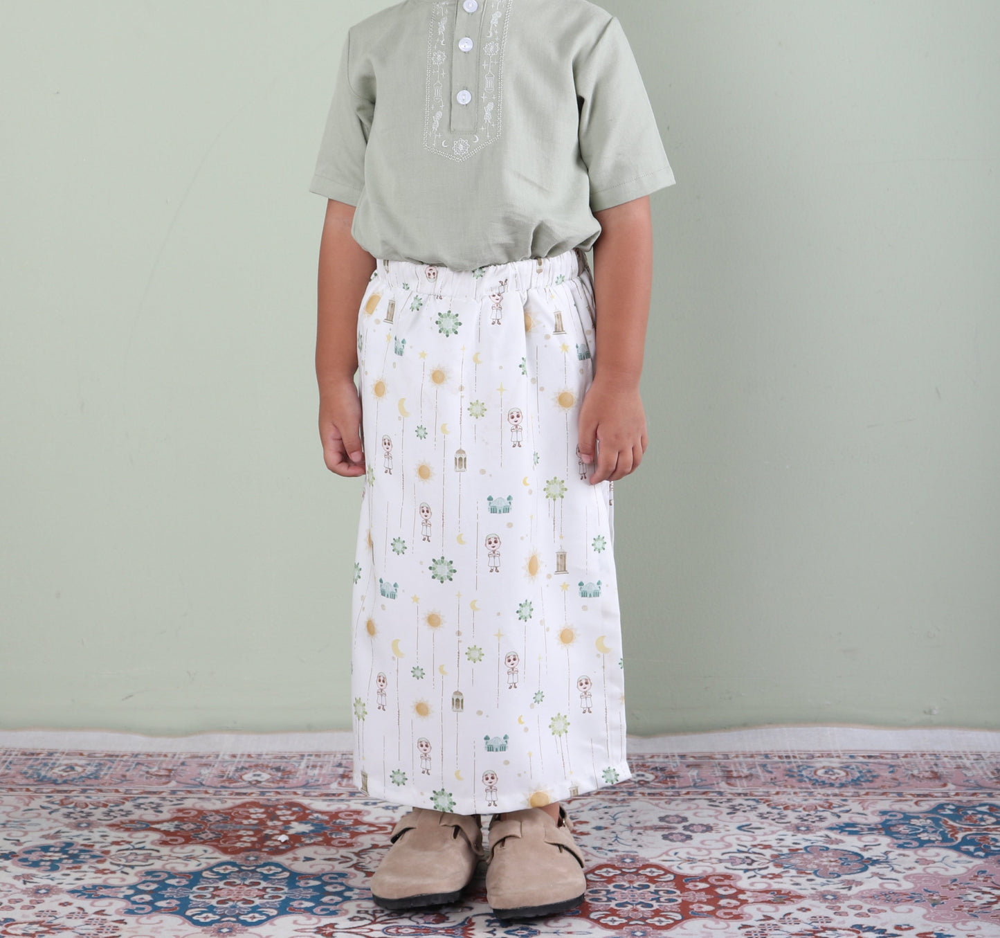 Mooi x Nussa Sarung Print Sarung Anak Laki - Laki Raya Collection