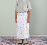 Mooi x Nussa Sarung Print Sarung Anak Laki - Laki Raya Collection