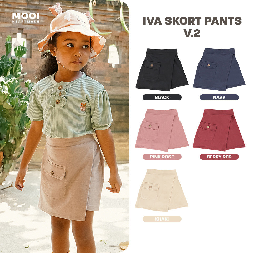 Mooi Rok Celana Skort Anak Perempuan Iva Skort Pants