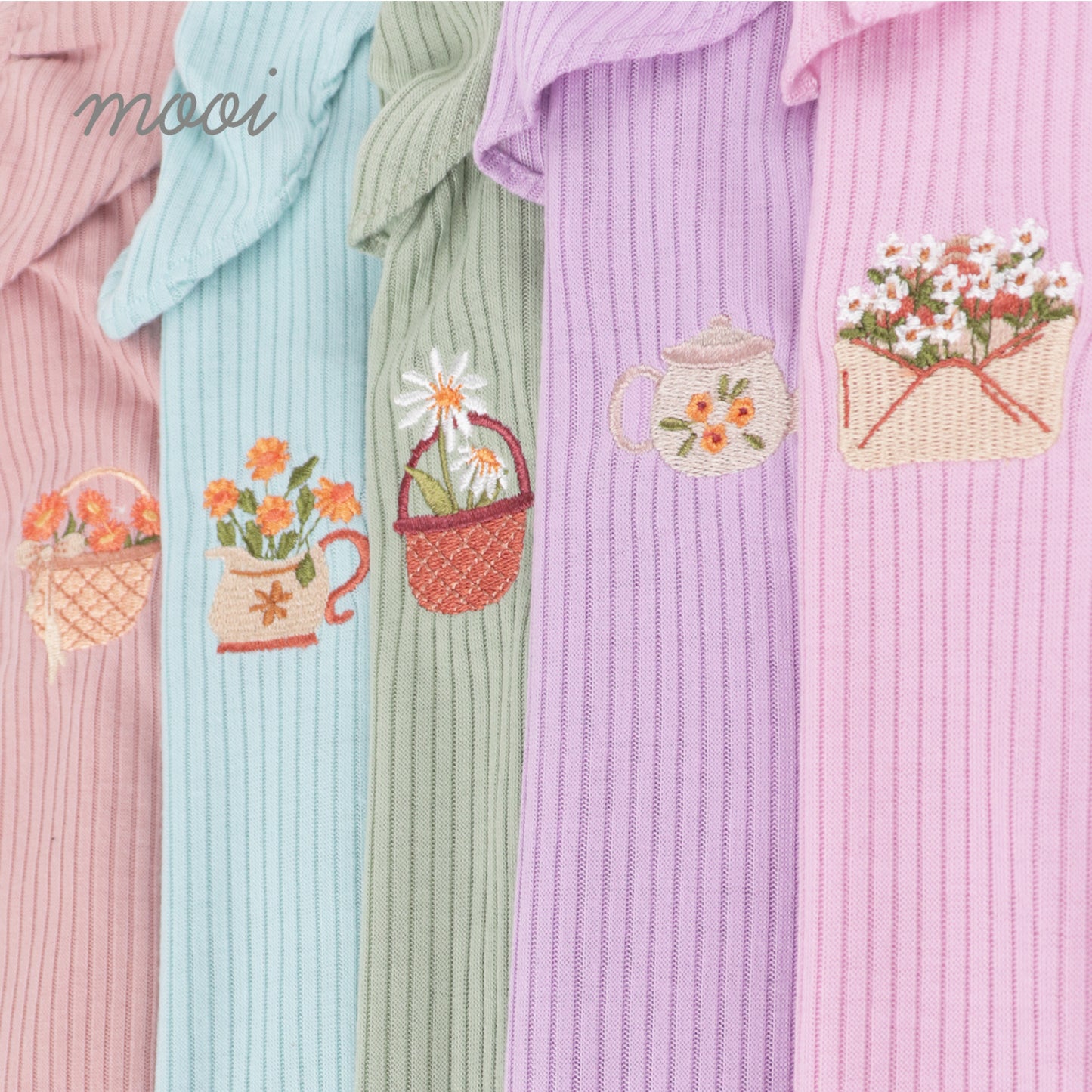 Mooi Atasan Anak Perempuan Mia Top Rib V1