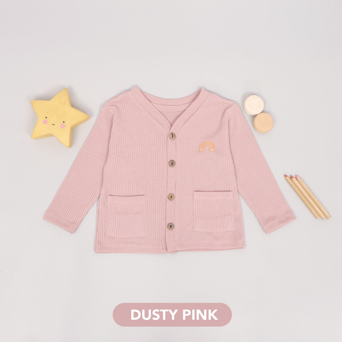 Mooi Cardigan Anak Cardigan Rib
