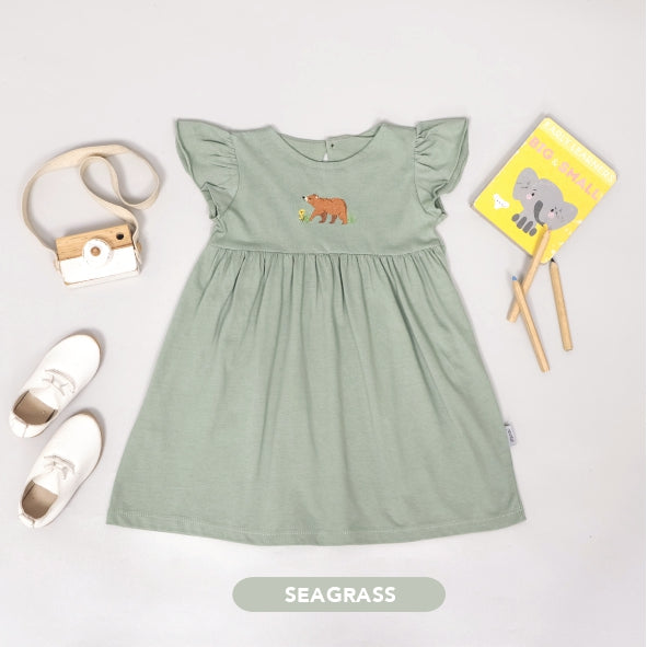 Mooi Dress Anak Perempuan Ruffle Dress