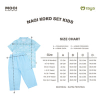 Mooi Naqi Koko Set Setelan Koko Anak Raya Collection Nawasena Series